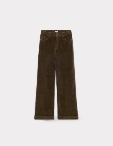 Pantalon large taille haute - kaki foncé - celio - Modalova