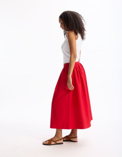 Jupon en popeline - rouge - celio - Modalova