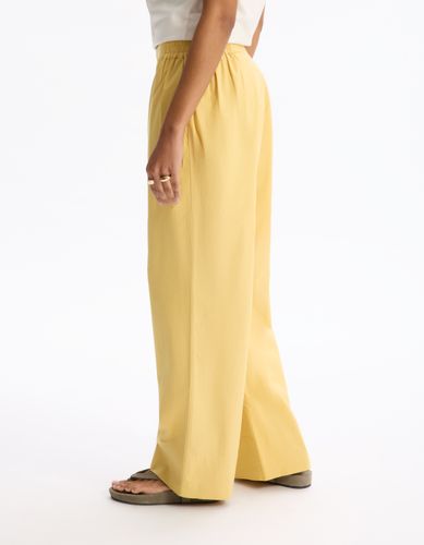 Pantalon large - jaune - celio - Modalova