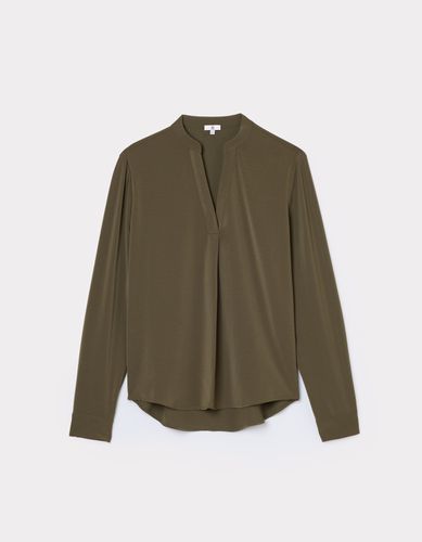 Blouse en satin lourd - kaki - celio - Modalova