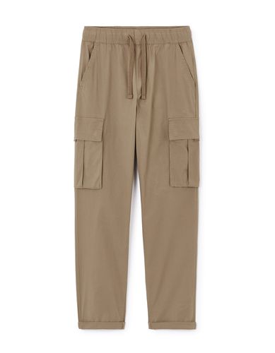 Pantalon cargo straight - taupe - camaieu - Modalova