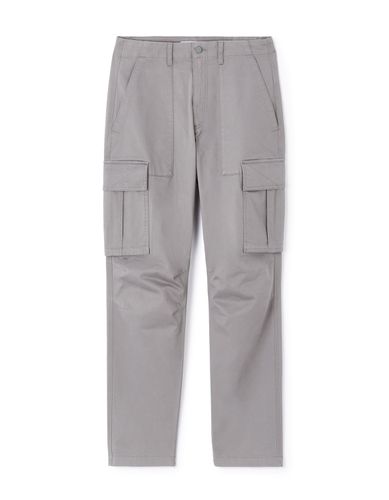 Pantalon cargo straight coton stretch - camaieu - Modalova