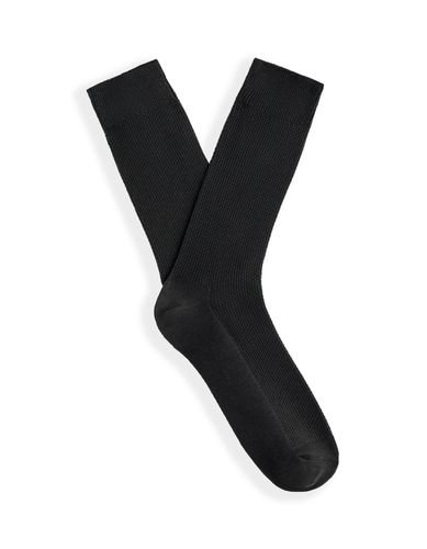 Chaussettes hautes coton - noir - camaieu - Modalova