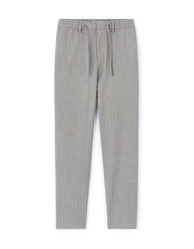 Pantalon slim à rayures - gris - camaieu - Modalova