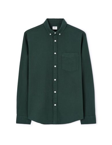 Chemise regular 100% coton oxford - vert - camaieu - Modalova