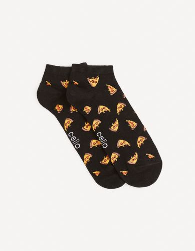 Chaussettes basses coton - noir - camaieu - Modalova