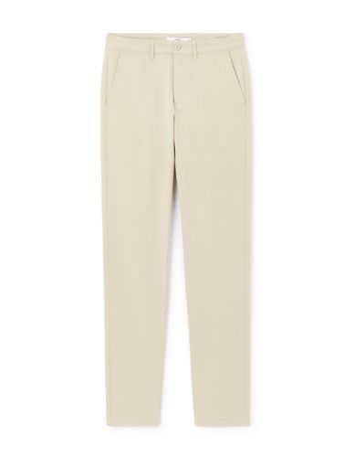 Pantalon chino slim en coton stretch - camaieu - Modalova