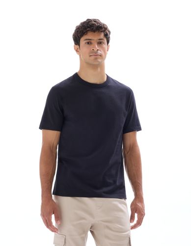 T-shirt boxy col rond 100% coton - camaieu - Modalova