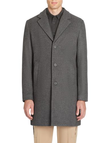Manteau long non doublé - gris chiné - camaieu - Modalova