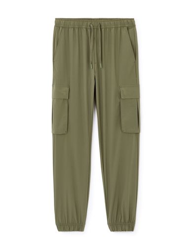 Pantalon cargo slim stretch - kaki - camaieu - Modalova