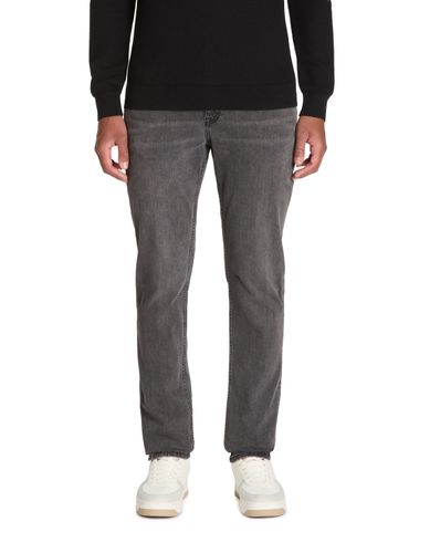 Jean straight coton stretch - délavé - camaieu - Modalova
