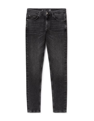 Jean slim coton stretch C15 3 longueurs - noir - camaieu - Modalova