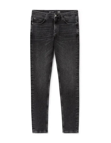 Jean slim stretch C25 3 longueurs - noir - camaieu - Modalova