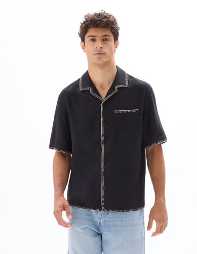 Chemisette regular en lin et viscose - camaieu - Modalova