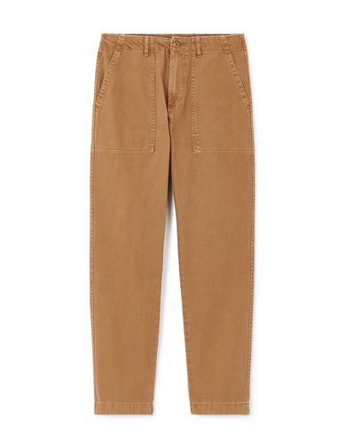 Pantalon chino charpentier straight - marron - camaieu - Modalova