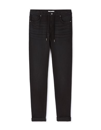 Jean slim coton stretch C25 - noir - camaieu - Modalova