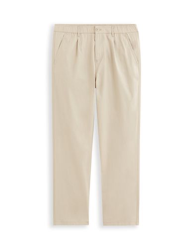 Pantalon chino straight en coton stretch - camaieu - Modalova