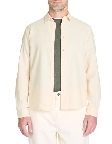 Chemise regular en chambray 100% coton - camaieu - Modalova