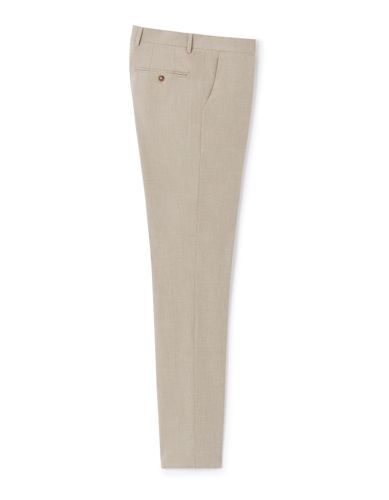 Pantalon de costume slim stretch - beige - camaieu - Modalova