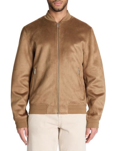 Veste col bomber - taupe - camaieu - Modalova