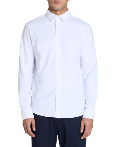 Chemise regular en jersey col français - camaieu - Modalova