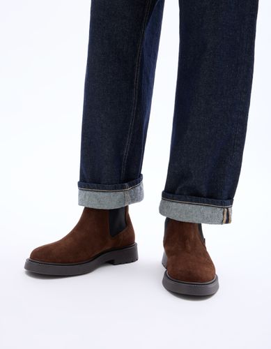 Boots en cuir suédé - marron - camaieu - Modalova
