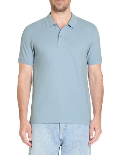 Polo piqué straight 100% coton - bleu - camaieu - Modalova