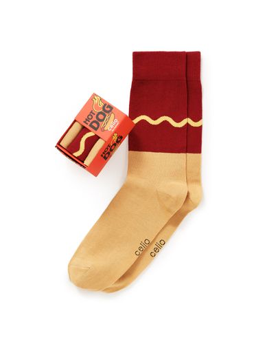 Coffret chaussettes hot dog - rouge - camaieu - Modalova