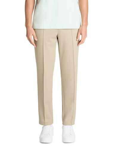 Pantalon straight stretch - beige - camaieu - Modalova