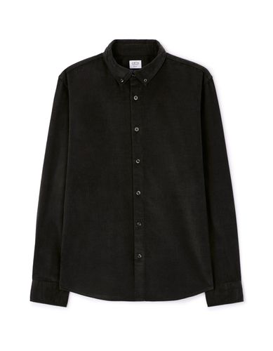 Chemise regular casual coton - noir - camaieu - Modalova