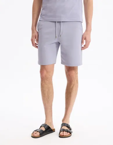 Bermuda en molleton 100% coton - violet - camaieu - Modalova