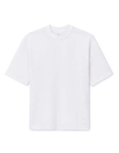 T-shirt col rond oversize - blanc - camaieu - Modalova