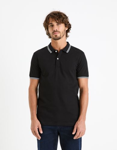 Polo piqué slim en coton stretch - camaieu - Modalova