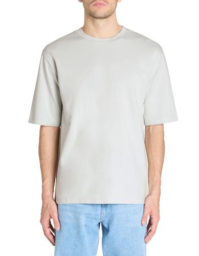 T-shirt oversize col rond - bleu - camaieu - Modalova