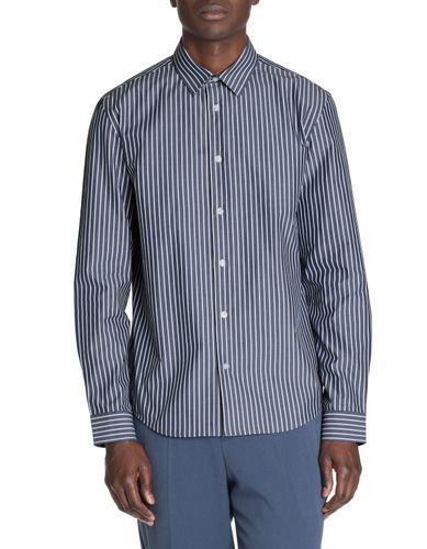 Chemise regular à rayure 100% coton - marine - camaieu - Modalova