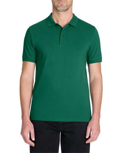 Polo piqué straight 100% coton - vert - camaieu - Modalova
