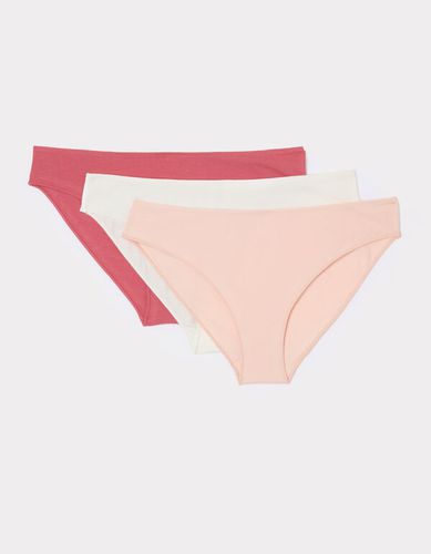 Lot de 3 culottes en coton - rose - camaieu - Modalova