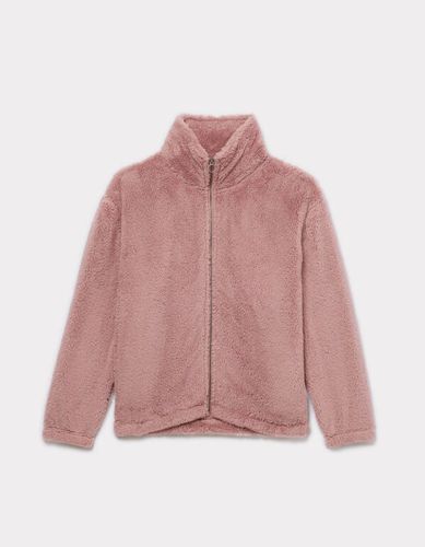 Veste polaire fluffy - rose - celio - Modalova