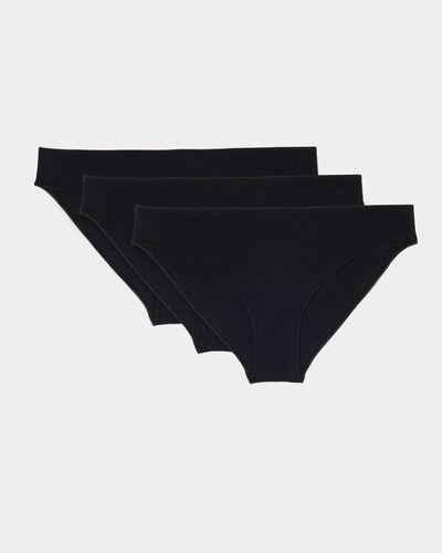 Lot de 3 culottes en coton - noir - celio - Modalova