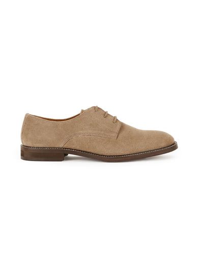 Derbies en cuir - beige - celio - Modalova