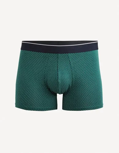 Boxer en coton stretch - vert - celio - Modalova