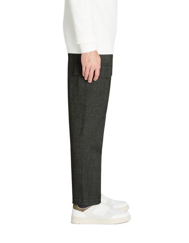 Pantalon cargo straight flanelle stretch - camaieu - Modalova