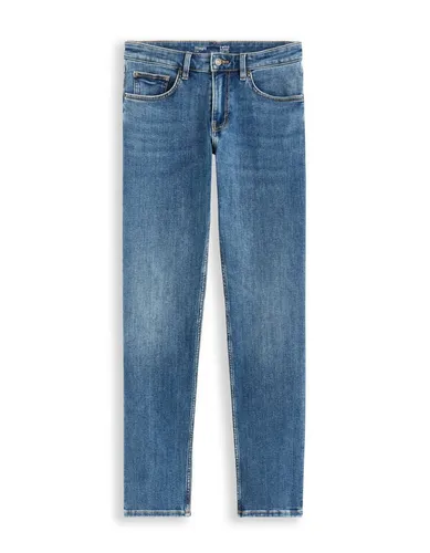 Jean straight stretch C15 3 longueurs - Bleu - camaieu - Modalova