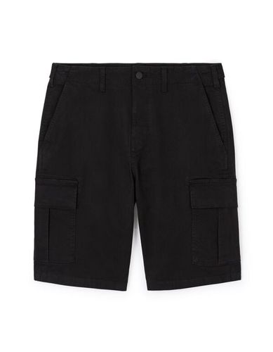 Bermuda cargo coton stretch - noir - camaieu - Modalova