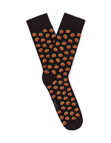 Chaussettes hautes citrouille - et orange - camaieu - Modalova