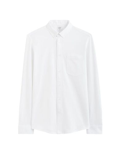 Chemise regular en piqué de coton - celio - Modalova