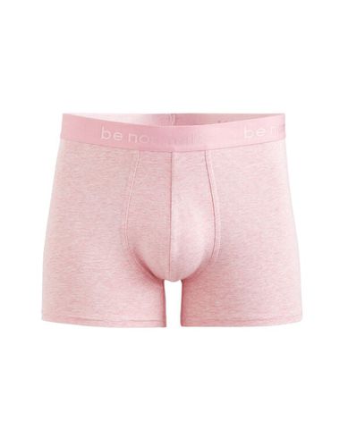 Boxer en coton stretch uni - rose - celio - Modalova