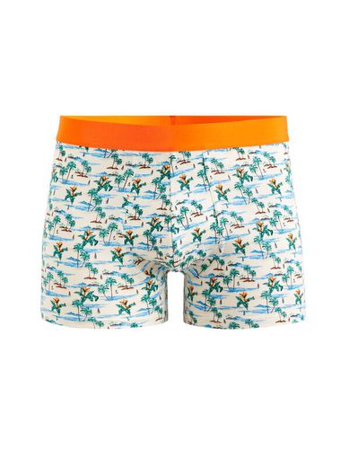 Boxer coton stretch motifs paysages tropicaux - celio - Modalova