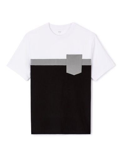 T-shirt col rond 100% coton - noir - celio - Modalova