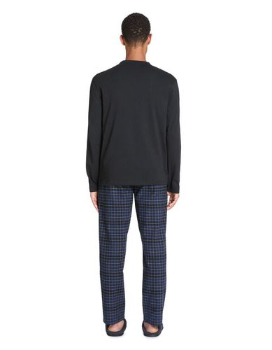 Pyjama pantalon coton - noir - celio - Modalova